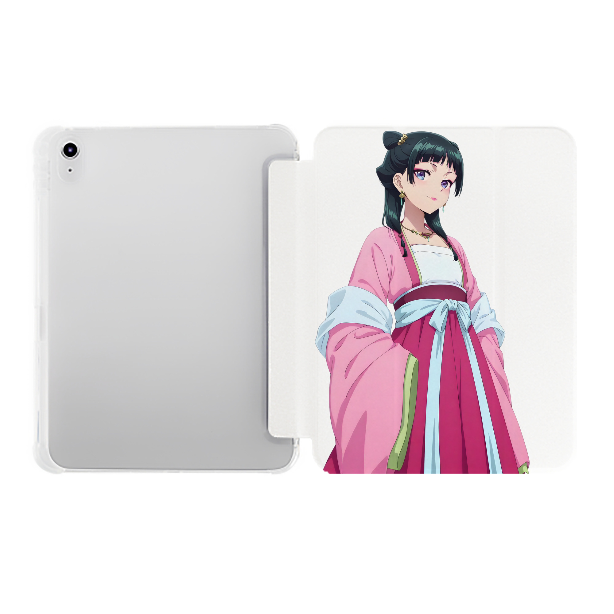 （画像用） 薬屋のひとりごと The Apothecary Diaries IPad ケース ペン収納付き 三つ折りスタンド PUレザー×シリコン 対応機種9.5/10.5/10.9インチ